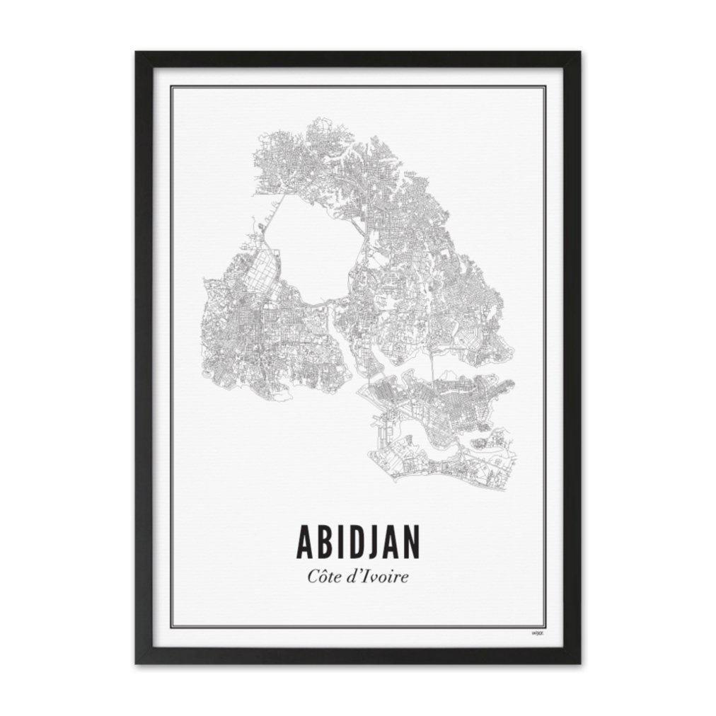 Poster van Abidjan - Stad | WIJCK. 